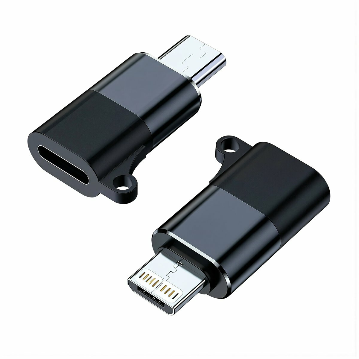 Переходник Type-C на Lightning адаптер для беспроводного микрофона аудио конвертер OTG для смартфона передача звука цифровой, Адаптер Micro USB (мужской) на Type-C (женский)