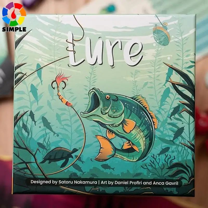 ALLPLAY Lure Board Game for Adults or Families - Wager Dice to Roll and Catch Fish Карточная игра Настольная игра