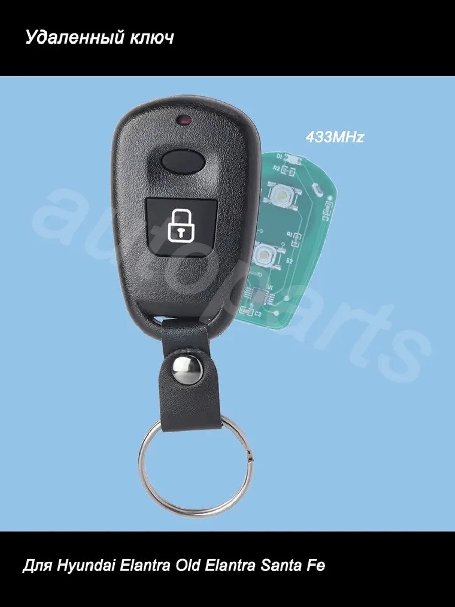 KEYKEY Брелок для автосигнализации, Количество, штук 1, Страна-изготовитель Китай