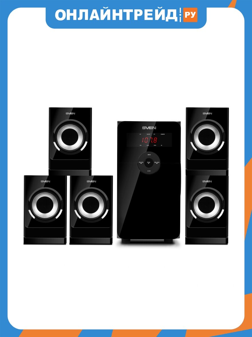Колонки 5.1 Sven HT-201 черный (SV-015770)