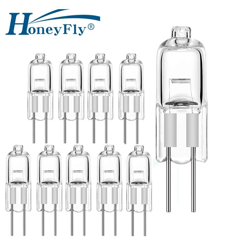 HoneyFly галогенные лампы G4 6В теплый белый 5/10/20/25/30Вт 10 шт. 6V 20W