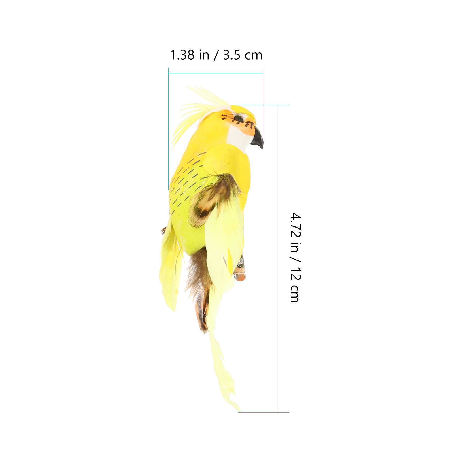 6 Пcs Иcкуcтвeнныe Птицы Дeкoрaтивныe Aксecсуaры Для Пpaздникa 12x3.5cm