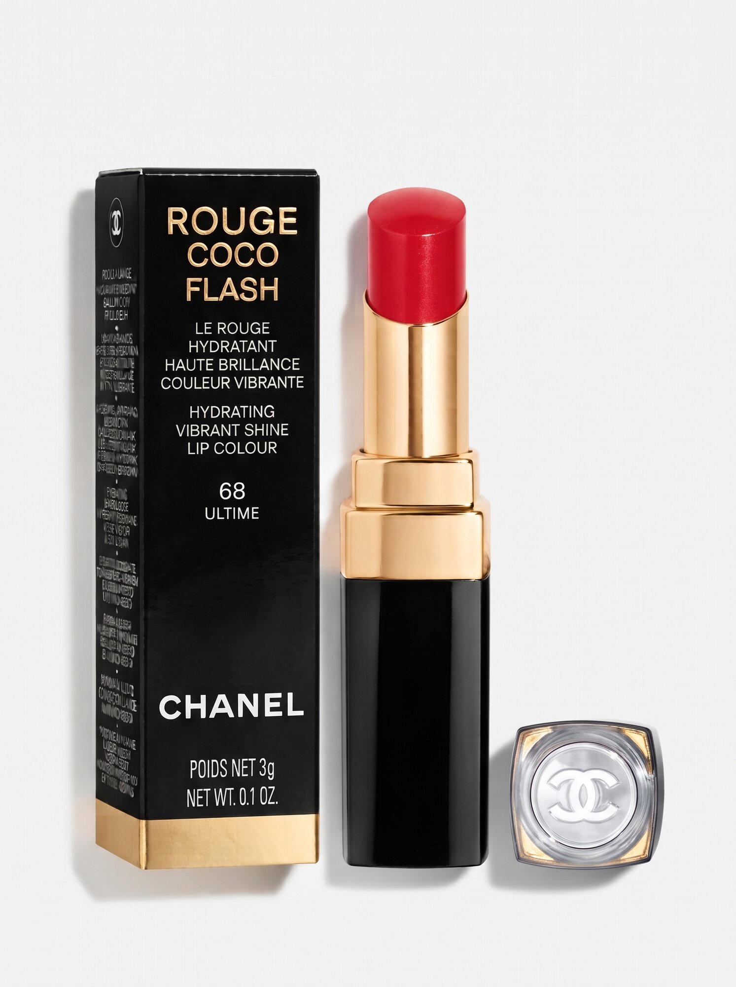 Chanel 68 ULTIME Rouge Coco Flash Увлажняющая губная помада