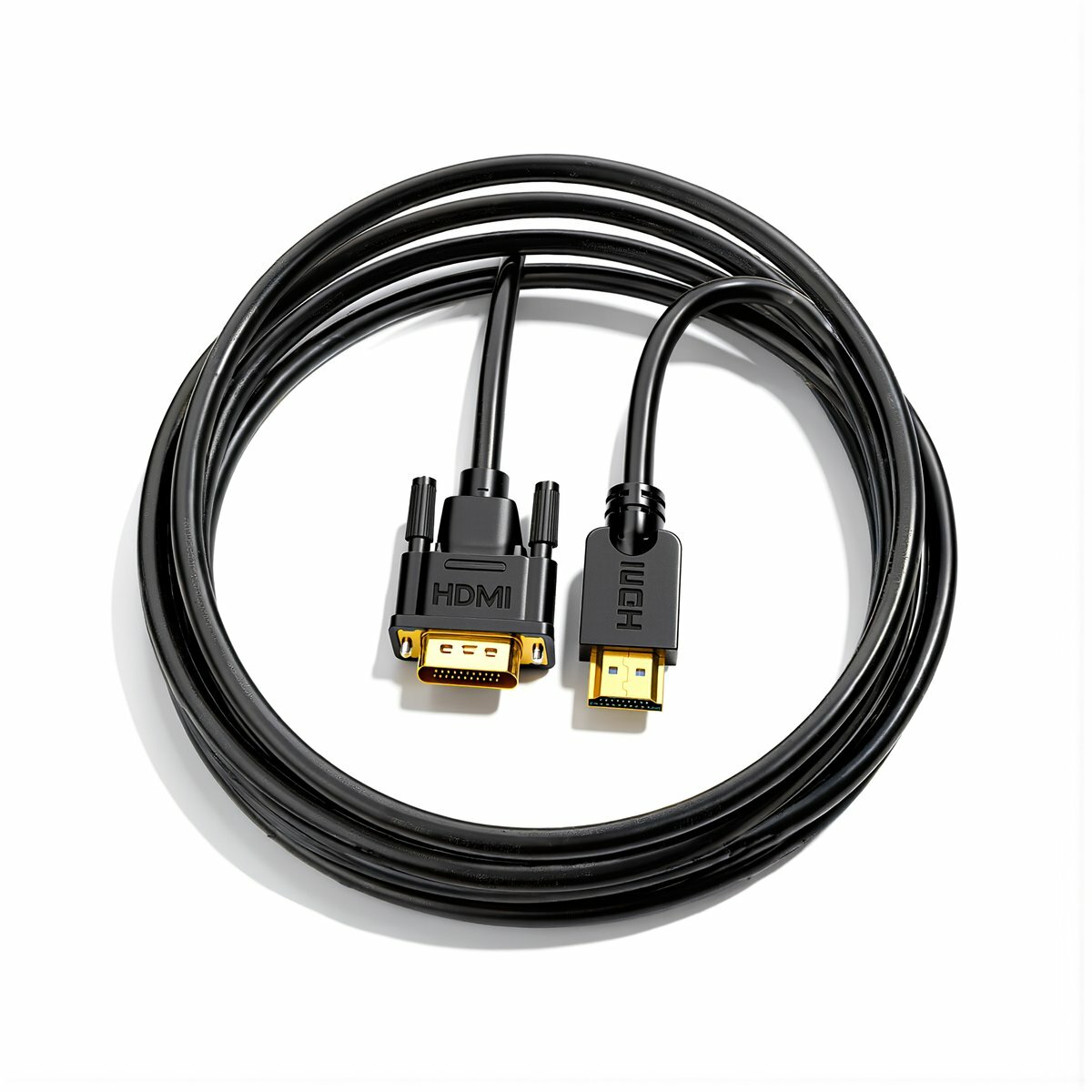 Кабель HDMI на DVI 1 метр 4K 60 Гц, двусторонний, для подключения дисплеев и цифровых устройств