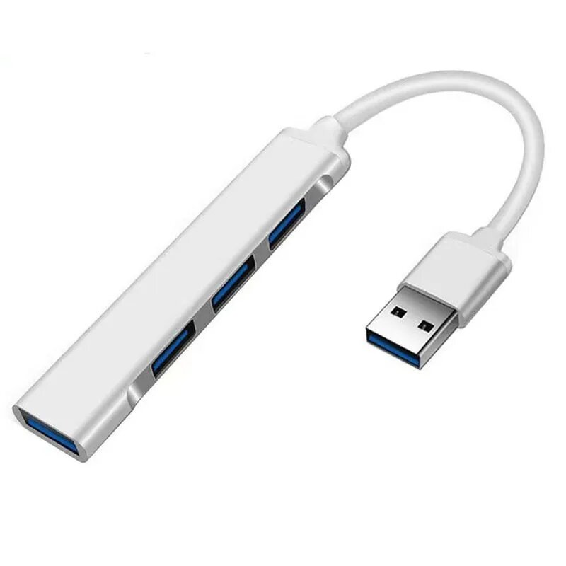 USB хаб на 4 порта, USB разветвитель, высокоскоростной USB концентратор для макбука, Windows, Linux