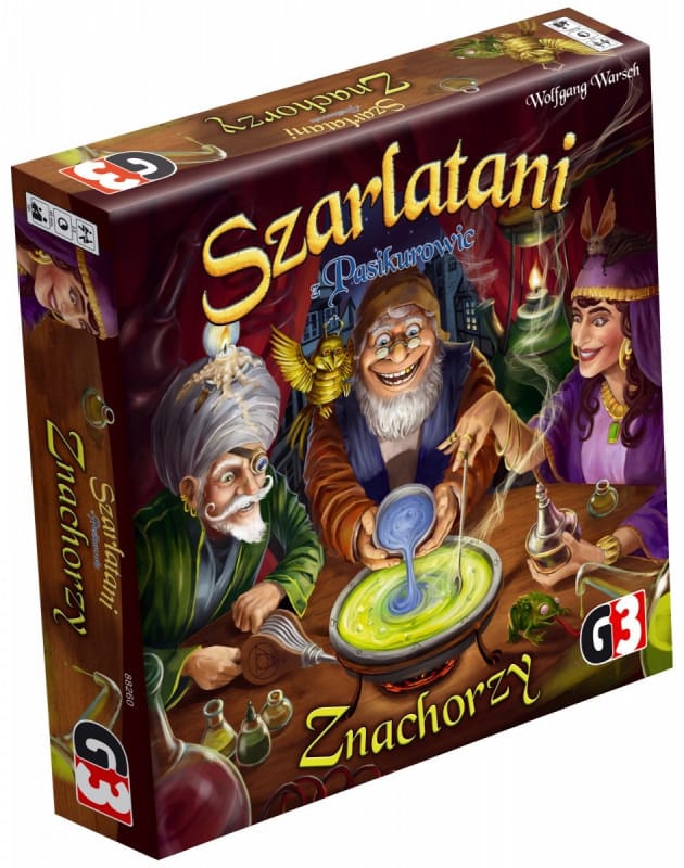 Настольная игра G3 "Шарлатаны из Пасикуровиц: Знахари", дополнение к игре, размер 30x30x6 см