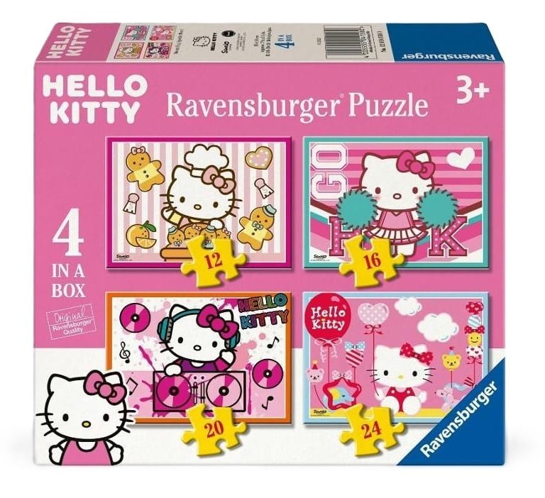 Пазл Ravensburger Hello Kitty, 4в1, 72 элемента