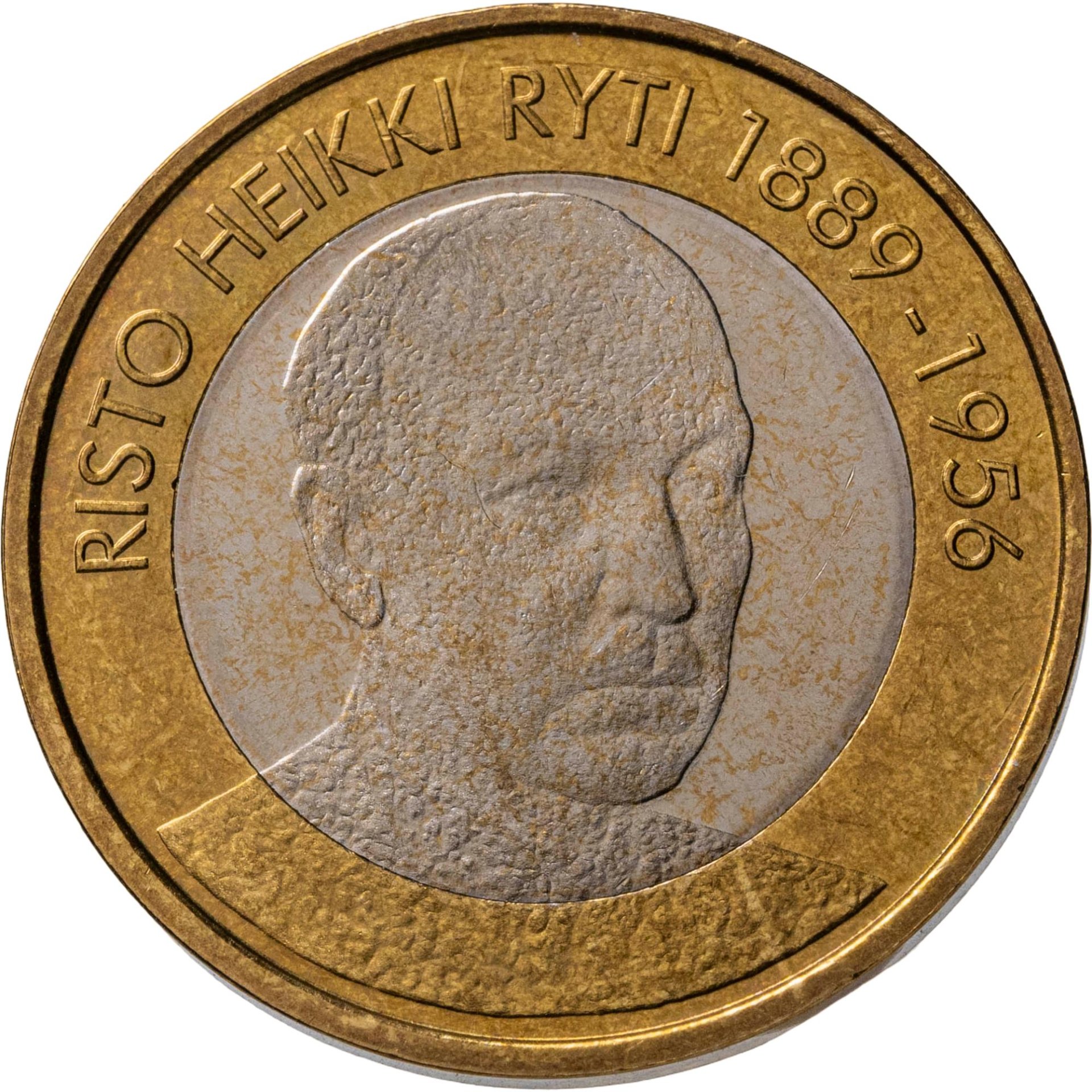 Финляндия 5 евро euro 2017 "Президенты Финляндии - Ристо Рюти 1940-1944", Биметалл, в сохранности UNC