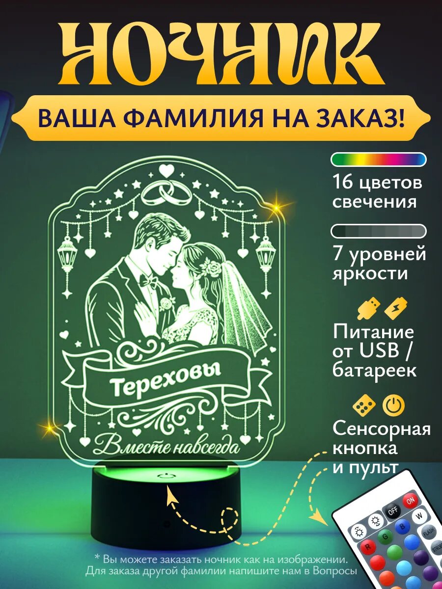Ночник "Тереховы - молодожёны"