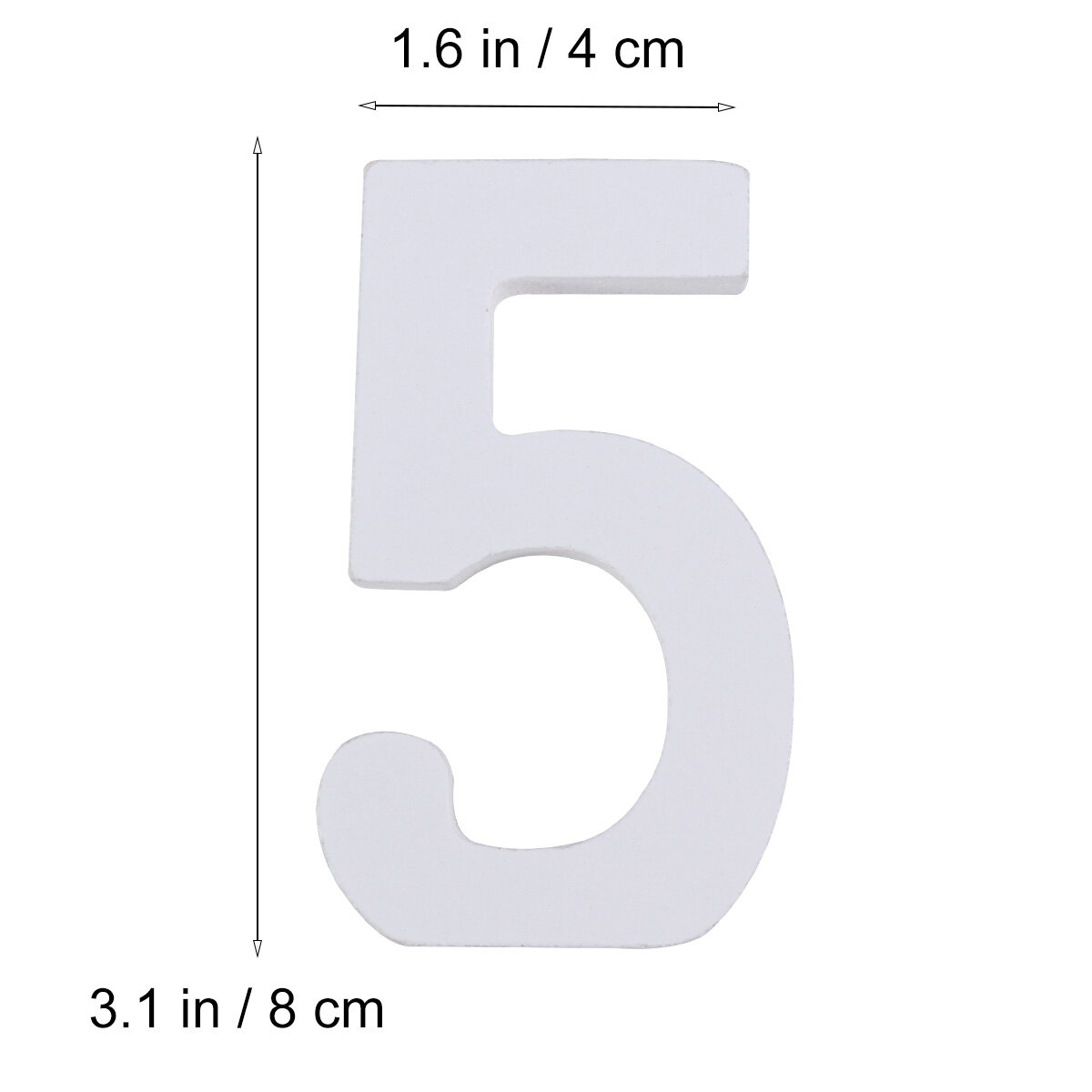 1 Pc Номер Стола 5DIY Из Белого Дерева Для Указателей Столов И Декора Размер 8Cm Для Свадьбы И Праздников