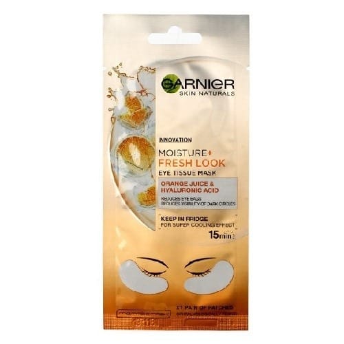 Маска для глаз Garnier Moisture Fresh Look Eye Tissue Mask, апельсин, 1 пара