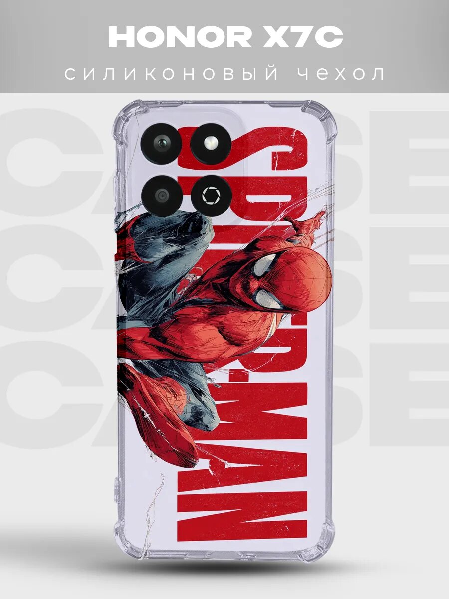 Чехол на Honor X7C Человек-паук spider man человек паук