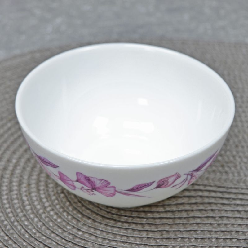 Салатник Luminarc / Люминарк Бэль для сервировки, из стеклокерамики, белый, 0.25л, 120х120х80мм / столовая посуда