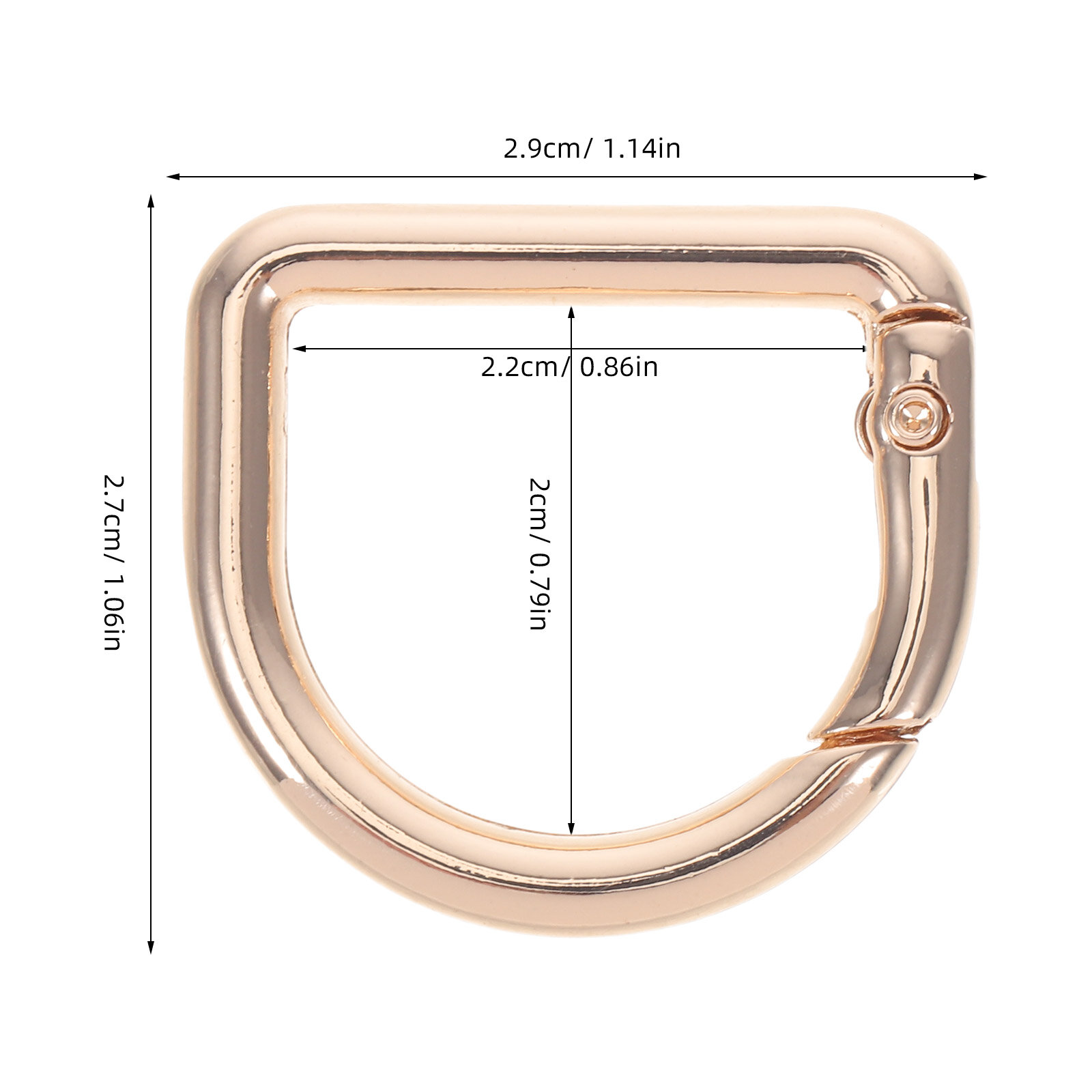 10 Штук Клипсы Сpring Buckle Для Сумок Золотой Цвет Размер 2.90X2.70X0.40Cm