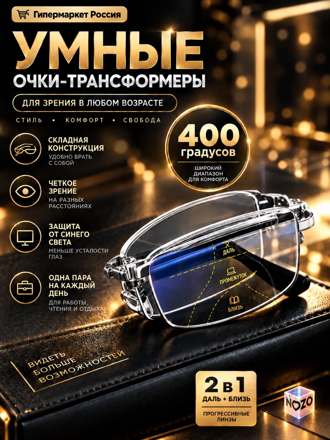 Поисковые запросы: умные очки трансформеры, складные прогрессивные очки, очки для зрения на разных