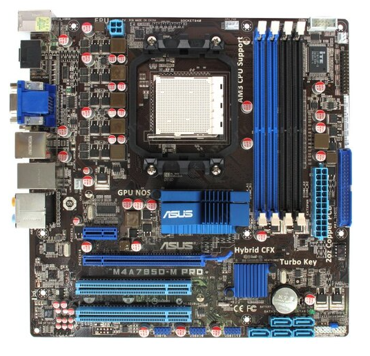 Материнская плата S-AM2 ASUS M4A785D-M PRO, AMD785/4хDIMM/SVGA/SB/LAN/mATX