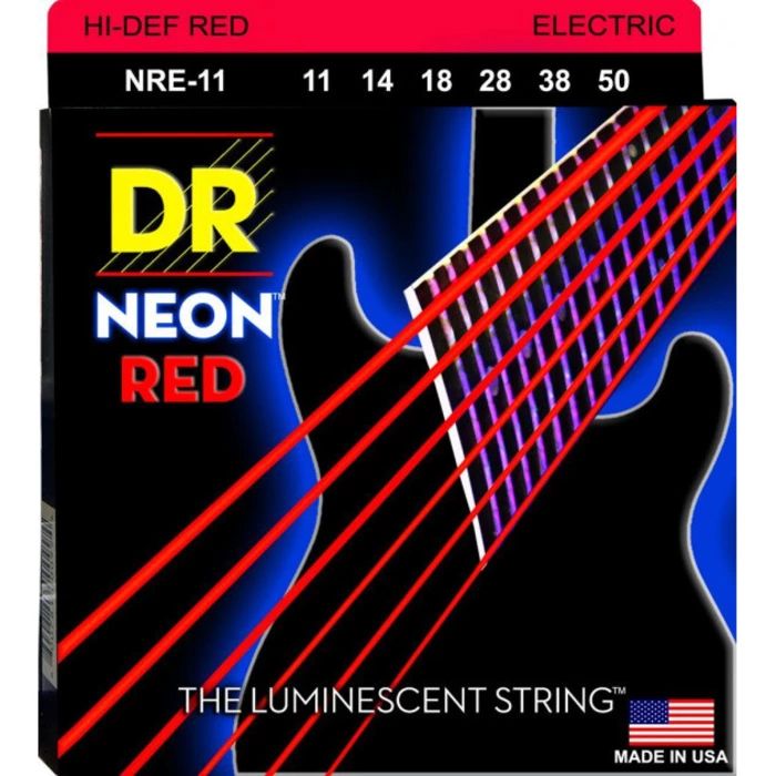 DR String NRE-11 HI-DEF NEON Струны для электрогитары