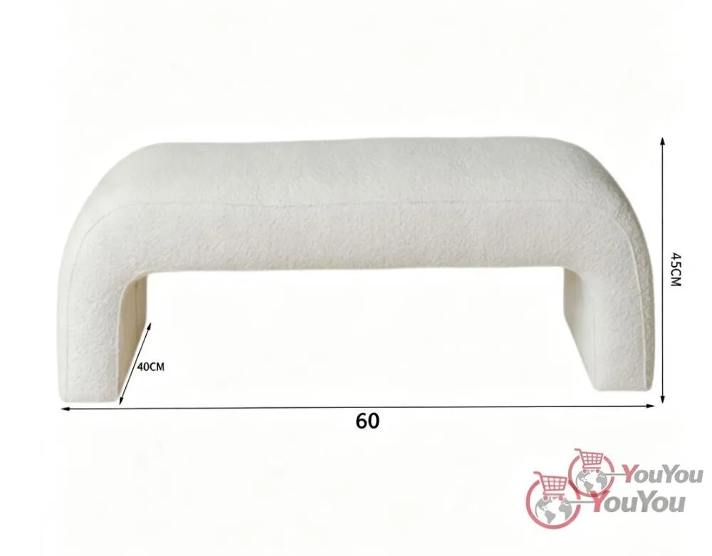 Банкетка, ДПК (Древесно-полимерный композит), 60х40х40 см