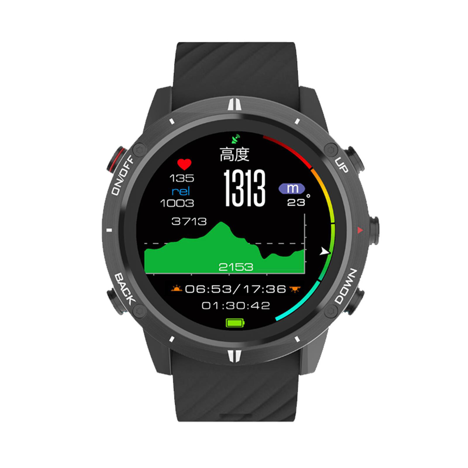 Спортивные GPS часы, водонепроницаемая модель, с несколькими режимами для тренировок