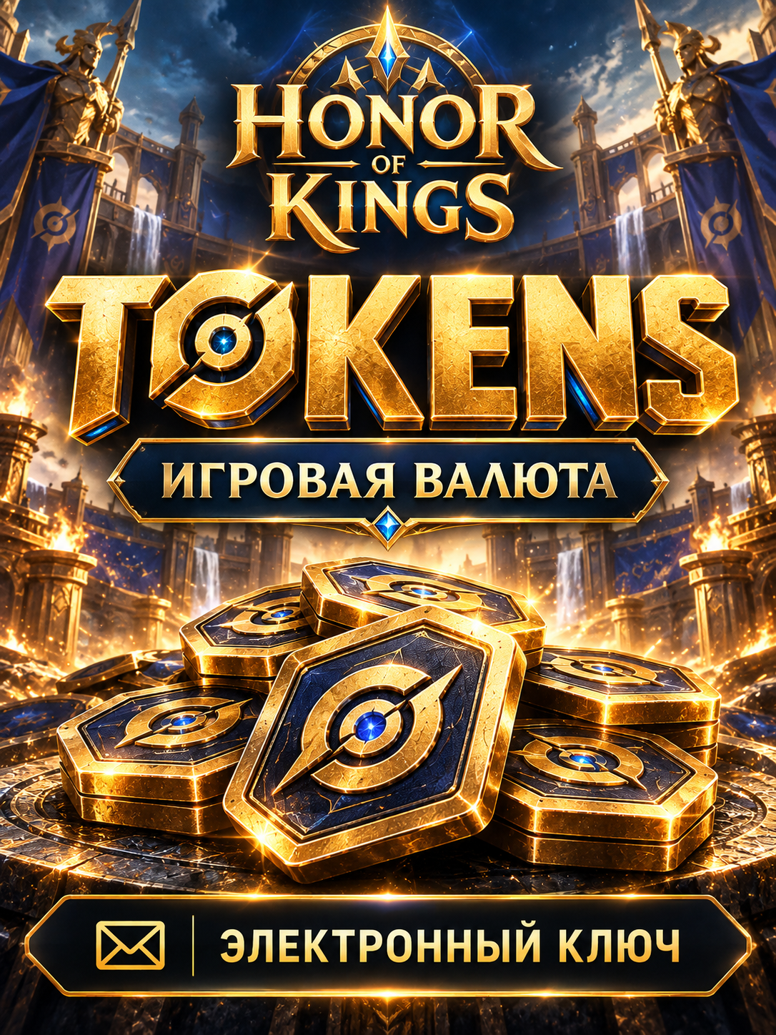 Игровая валюта Honor of Kings - 240 Tokens, электронный ключ