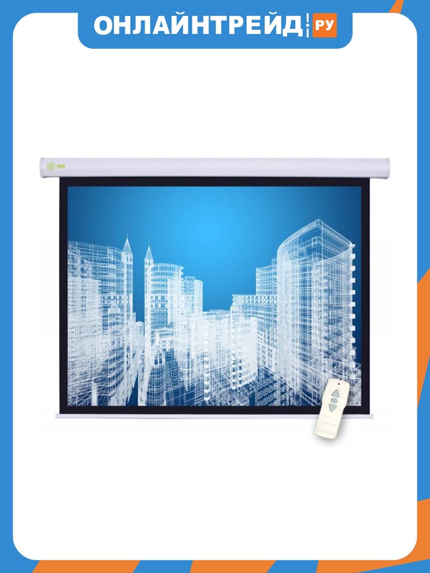Экран Cactus 152x203см Motoscreen CS-PSM-152x203 4:3 настенно-потолочный рулонный белый (моторизирован)