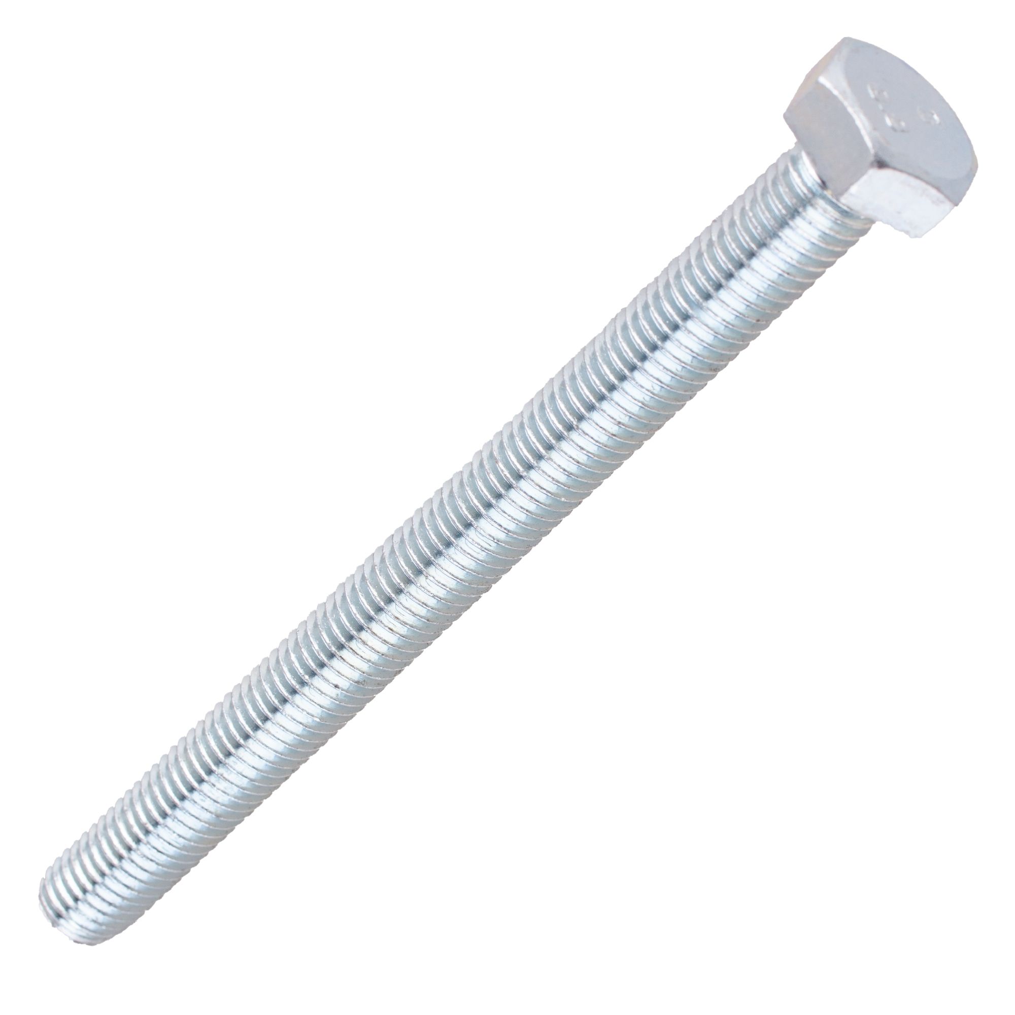 Болт DIN 933 М16x160 белый цинк (5 шт)