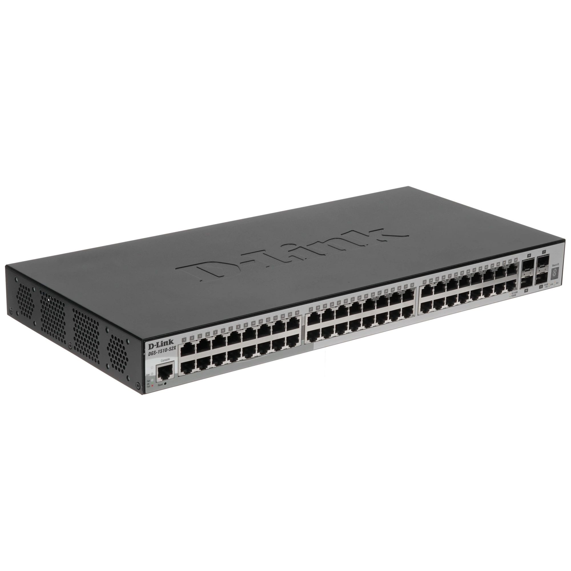 Коммутатор D-Link DGS-1510-52X/A2A, 48 портов Gigabit Ethernet, 4 порта 10G SFP+, управляемый