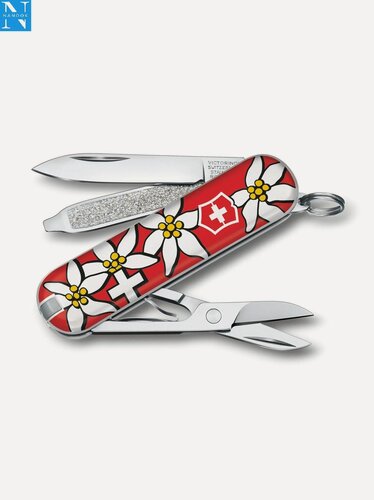 Изображение товара Нож-брелок VICTORINOX Classic SD Edelweiss 0.6223.840, 58 мм, 7 функций