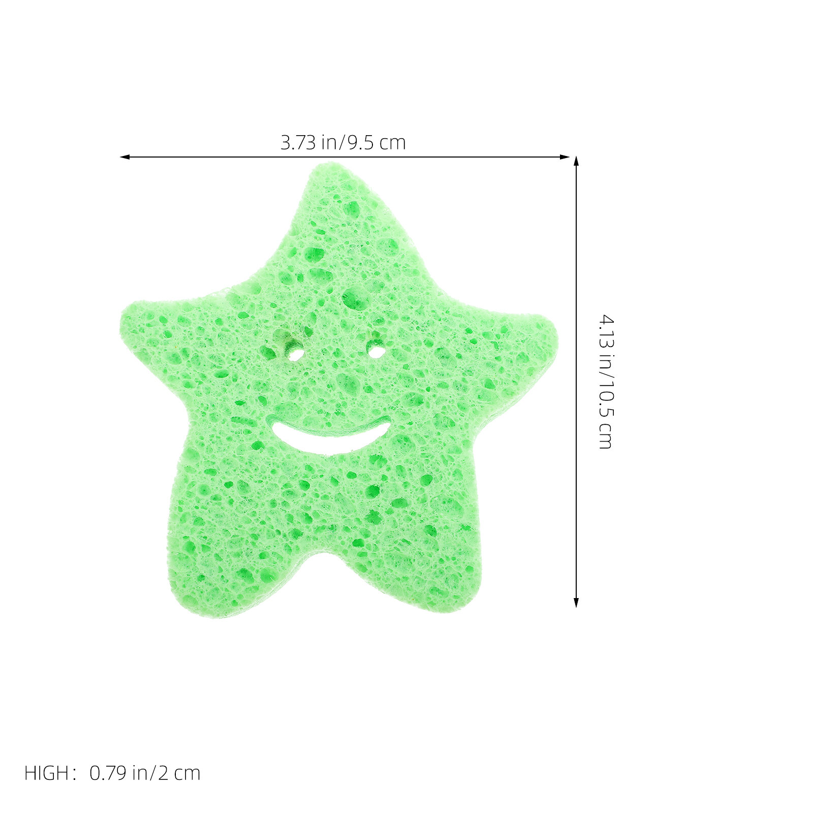 4 Пcs Спонжи Для Душа Звездной Формы Для Мытья Тела 10.50X9.50X2.00Cm