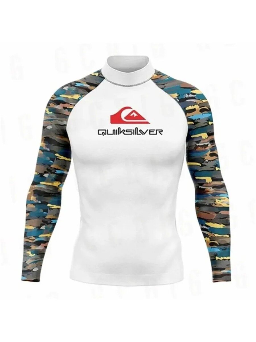 Quiksilver Гидромайка, размер: 48, Цвет желтый, белый, Тип Гидрокостюм