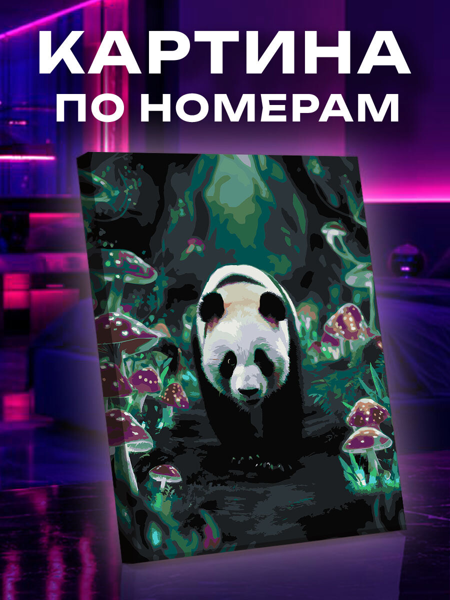 Картина по номерам Панда