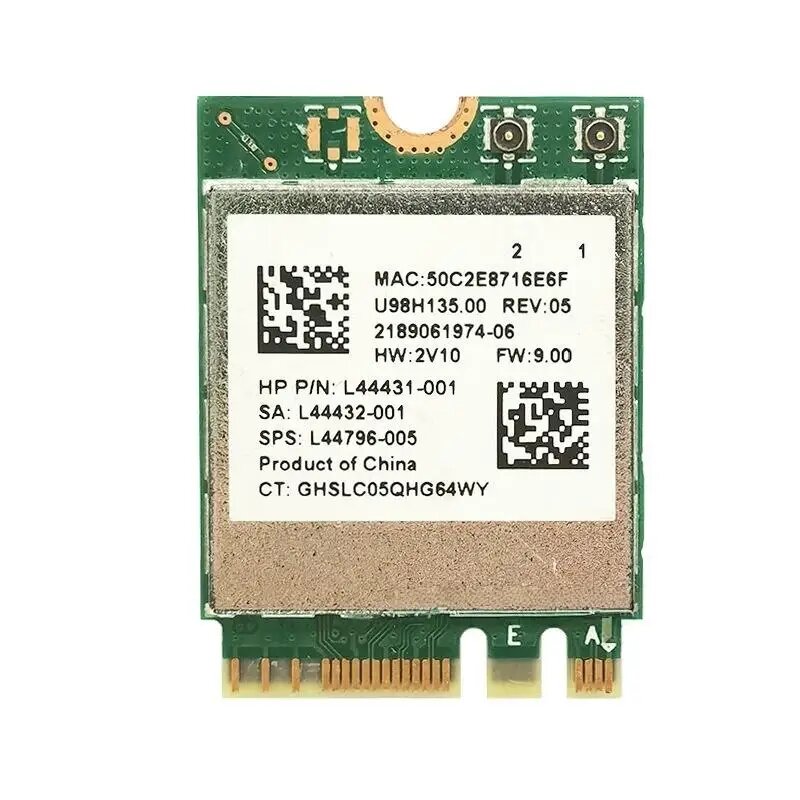 SD&HI Wi-Fi карта RTL8822CE 2.4ГГц Bluetooth 5.0 RTL8822CE