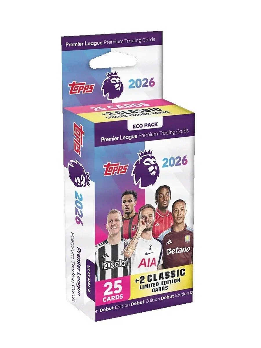 KNOW EASY-Topps Premier League 2026 - Debut Edition - Eco Pack Футбольная карточка