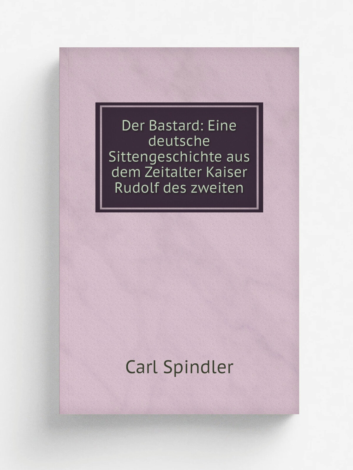 Der Bastard: Eine deutsche Sittengeschichte aus dem Zeitalter Kaiser Rudolf des zweiten | Carl Spindler | 1856 | F.W. Thomas | Репринт