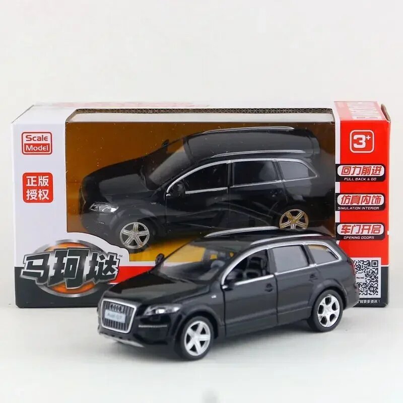 Модель внедорожника MaKeda1:36 Audi Q7 из сплава, имитация силы управления фотоэлементами, Подарочная серия ювелирных изделий