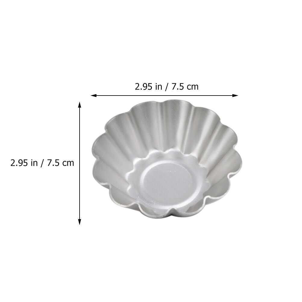 Формы Для Выпекания Тарталеток 6 Штук Серебристый Цвет 7 5X7 5Cm