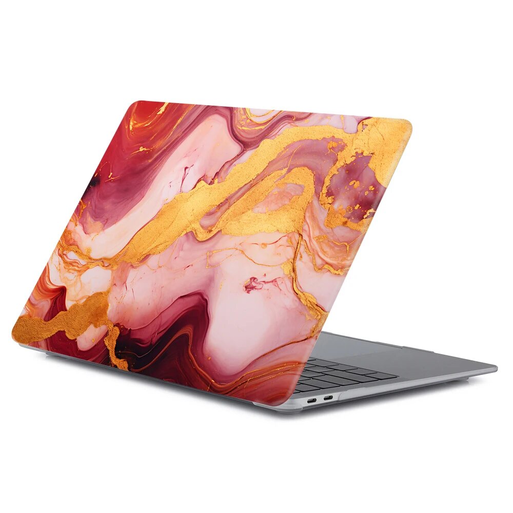 Чехол для MacBook Pro 16 2024 M4 / MacBook Air 15 2023 EGYAL с мраморным Air 13 2018-2020, H-LC4060