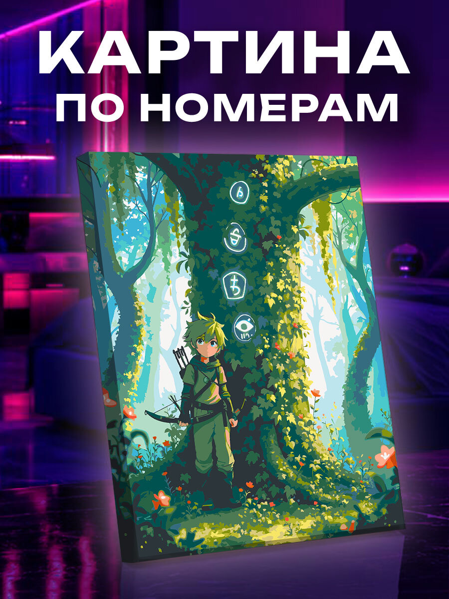 Картина по номерам Аниме