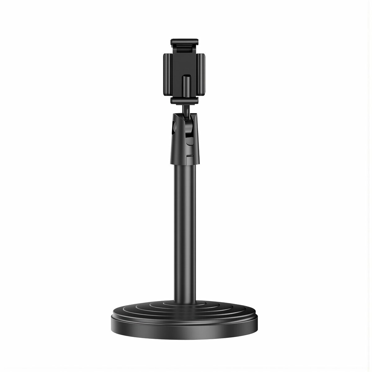 Подставка для смартфона с кольцевой подсветкой два держателя поворот 360 градусов угол наклона 180 градусов высота до 50 см длина в сложенном виде 40 см три режима свечения для стриминга, Настольная п