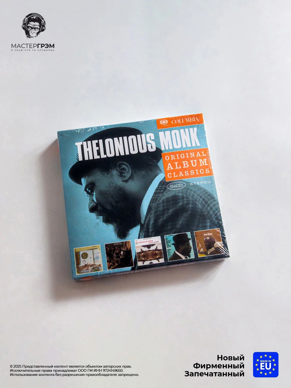 CD диск Thelonious Monk - Original Album Classics (5CD) 2008, Papersleeves In Case