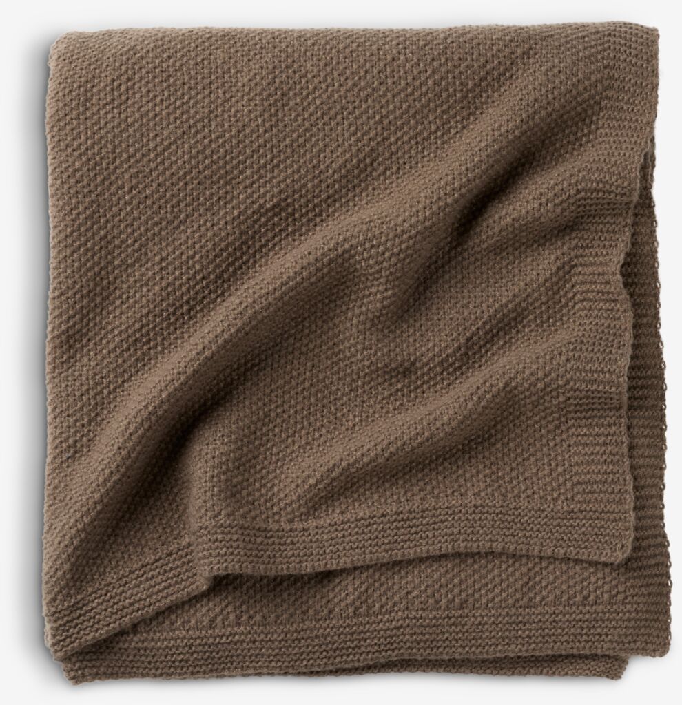 Плед JYSK HUMLE 130x170, цвет коричневый (1 шт)