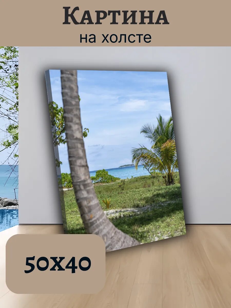 Картина Постер Мальдивы Maldives 40x50 тропический Рай