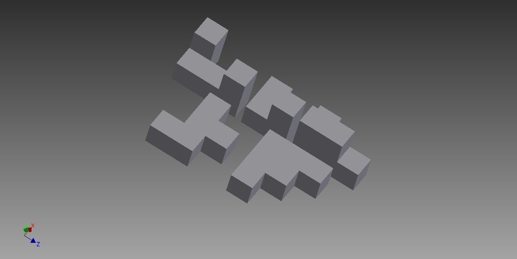 3D-пазл сборный кубический, PLA, 3D-печать, арт. PZ-PUZ-TV-252156