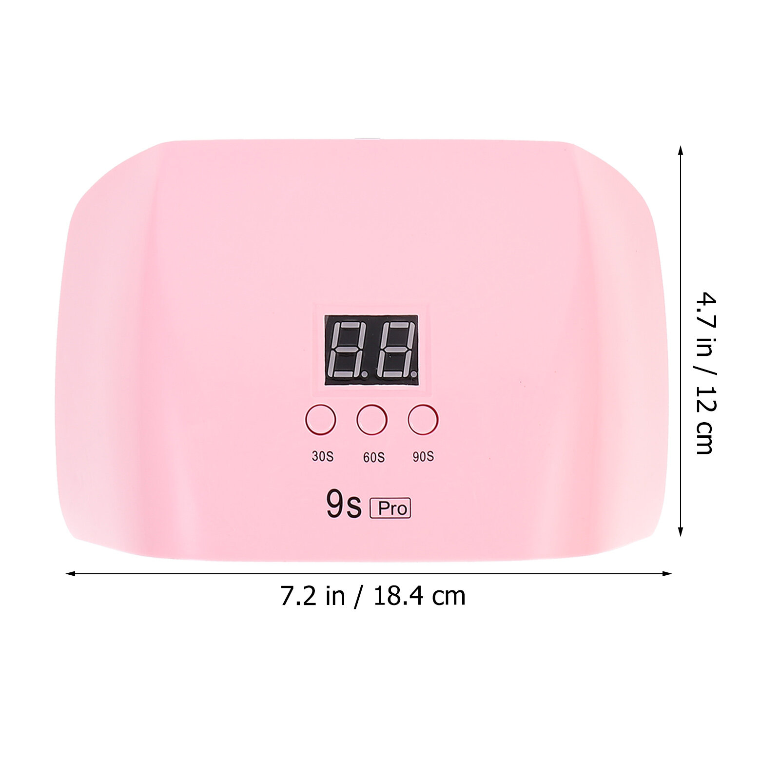 LED Лампа Для Ногтей 120W Сухой Маникюр УФ Гель Лак Компактная Форма 18.4X12X2CM
