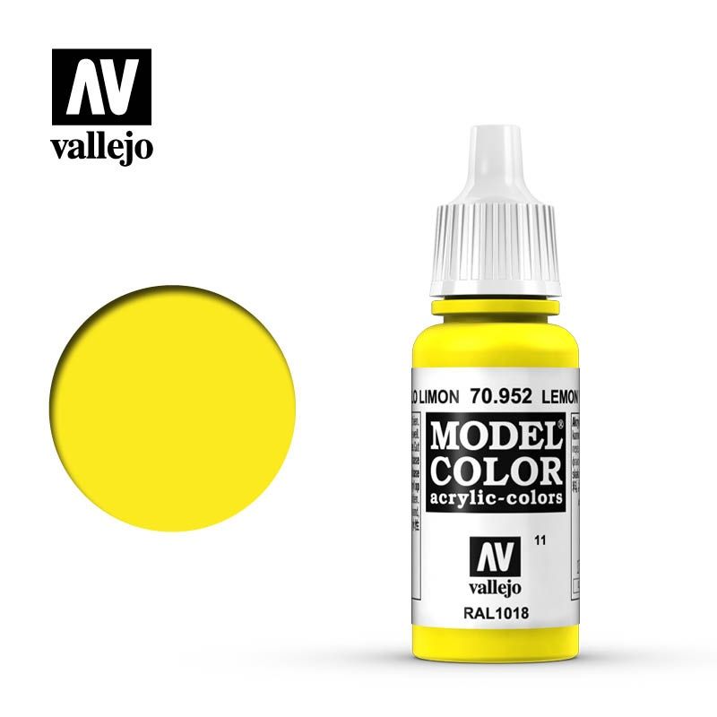 Краска Vallejo Model V-70952 011."Model Color" Лимонно-желтый 952