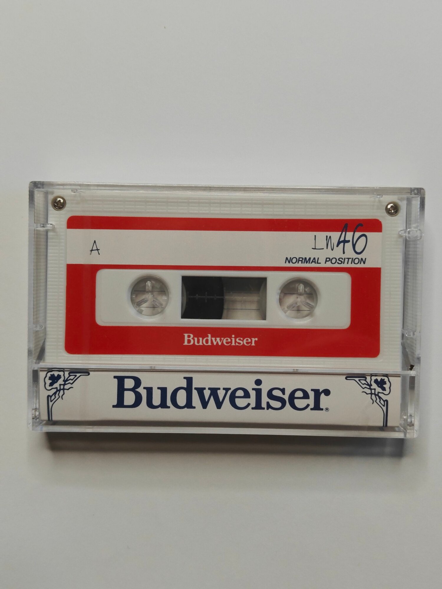 Аудиокассета запечатанная Budweiser LN 46 (1988г)