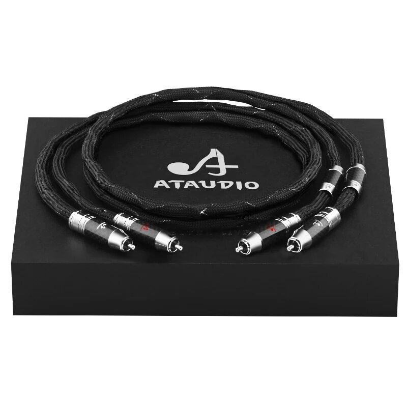 ATAUDIO RCA кабель Hi-Fi, 1 м, серебряный