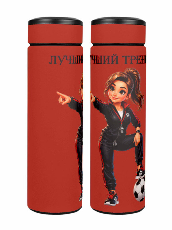Термос «Лучший тренер» (красный)