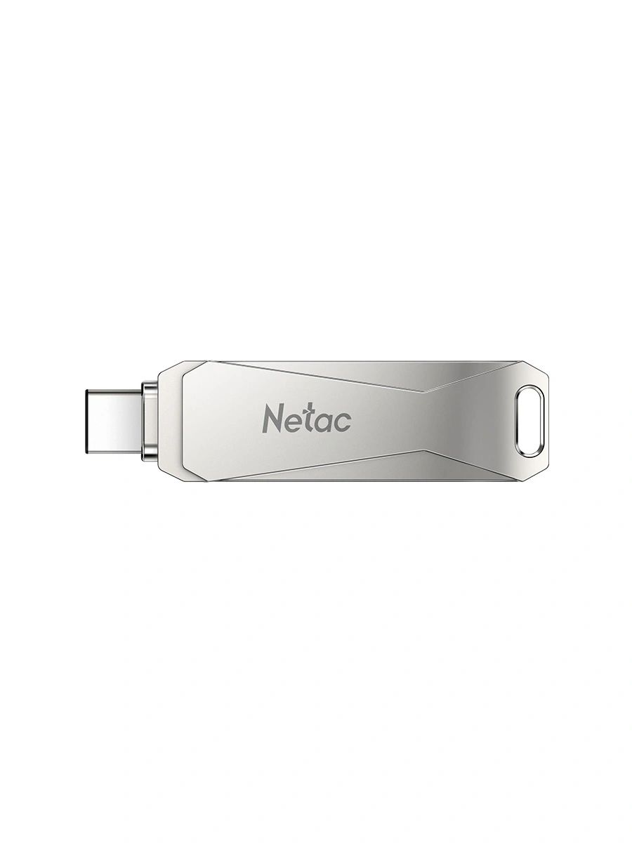 Флеш Диск Netac 32GB USB А/Type-C цинковый сплав