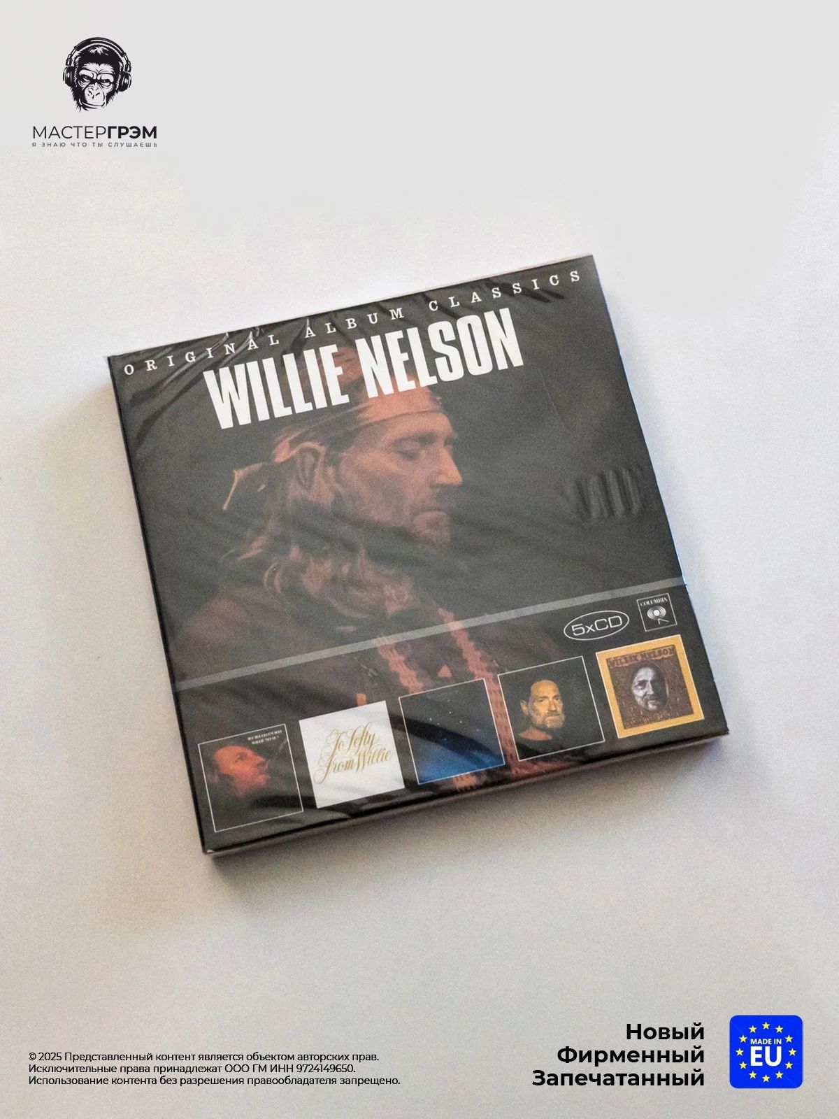 Фирменный аудио диск Willie Nelson - Original Album Classics (5CD) 2008 Sony Papersleeves In Case